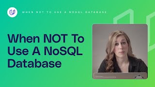 When Not To Use a NoSql Database Data Engineering with AWS [upl. by Curhan953]