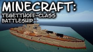 Minecraft Battleship Tutorial TegetthoffClass [upl. by Labina]