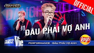 ĐÂU PHẢI VỢ ANH  Dangrangto khiến khán giả mê đét nhận về 4 NÓN VÀNG  Rap Việt 2024 Performance [upl. by Aer]