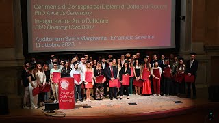 Cerimonia di Consegna dei Diplomi di Dottore di Ricerca 2023 [upl. by Sikorski54]