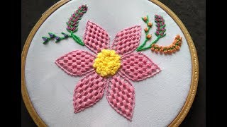 Hand Embroidery  Cluster Stitch [upl. by Willamina]