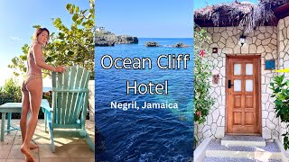 Ocean Cliff Hotel 🌊 West End Negril Resort  Beautiful Sunset Snorkeling Food [upl. by Llehsyar]