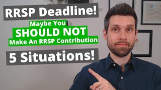 RRSP Deadline Should You Make An RRSP Contribution This Year [upl. by Aivatnahs]