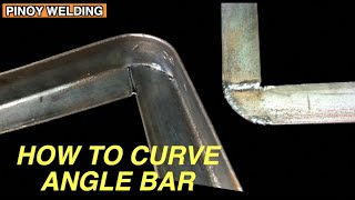 HOW TO CURVE 90 DEGREES ANGLE BAR WITHOUT POINTED EDGE [upl. by Mccutcheon]