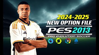 PES 2013  NEW OPTIONFILE 242025 NEXTSEASONPATCH  61324  PC [upl. by Nageem]