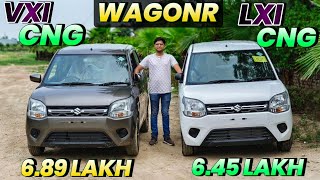 2024 New Wagonr CNG LXI vs Vxi Cng Comparison 🔥✅ l Wagonr Cng base vs Vxi cng comparison 🔥 l MRCars [upl. by Thoer531]