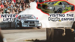 FLAT OUT at Driftmasters Riga  Tour of the Most Elite Drift Shop in the WORLD [upl. by Utica380]