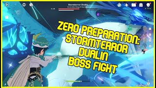 Genshin Impact  Stormterror Dvalin Boss Full Fight [upl. by Llennoj]