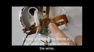 How to install a light fixture [upl. by Nadnarb]