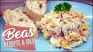 Krautsalat Rezept  Perfekter Coleslaw  Amerikanischer Weißkrautsalat [upl. by Loftis]