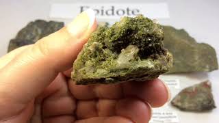 Crystal amp Mineral Education EPIDOTE 💚 [upl. by Silver461]