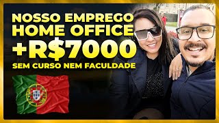 NOVO EMPREGO HOME OFFICE EM PORTUGAL COM CONTRATO DE TRABALHO [upl. by Enelad]