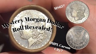 Morgan Dollar Coin Roll Hunting  Morgan Coin Roll from EBay [upl. by Coridon]