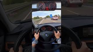 Bmw 525d e60 vs 330d e90 on German Autobahn [upl. by Ahsirak812]