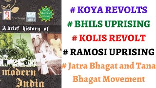 V38 Koya Bhils Kolis Ramosi Jatra BhagatTana Bhagat Movement Spectrum Modern History UPSC [upl. by Ainegue]