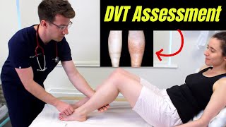 Deep Vein Thrombosis DVT OSCE Clinical Examination  Plus DVT risk factors diagnosis amp treatment [upl. by Killam]