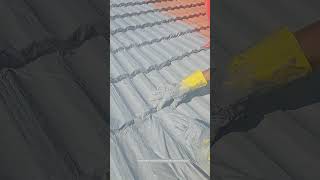 Red Tile Roof HighElastic Acrylic Waterproof Constructing Technique [upl. by Hogen]