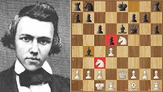 First Game Against a Master  Morphy vs Löwenthal 1850 [upl. by Etnahc]