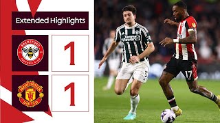 Brentford 1 Manchester United 1  Extended Premier League Highlights [upl. by Arfihs294]