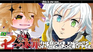 •Seven Deadly Sins react to your children•The Four Knights of the Apocalypse GACHA CLUB 🇧🇷🇺🇸 [upl. by Reehsab]