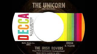 1968 HITS ARCHIVE The Unicorn  Irish Rovers mono 45 [upl. by Neeoma117]