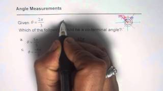 Coterminal Angle in Radian Measurement for 2pi by 3 [upl. by Tower489]