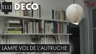 DIY déco  plâtre  ballon de baudruche  luminaire ultra tendance   Elle Déco [upl. by Kenimod2]