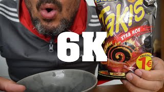 ASMR – Takis XTRA HOT Challenge – 6K SUBSCRIBER SPECIAL – Boomshakalaka [upl. by Alyks]