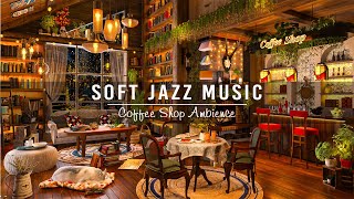 Nightly Sleep Jazz Piano Music at Cozy Coffee Space ☕ Soothing Background Music to RelaxWork [upl. by Yonah775]