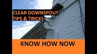 How to Unclog a Downspout 5 Ways [upl. by Albertine909]