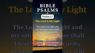 Psalm 27 ❤️ 🙏 short prayer psalms [upl. by Newol]