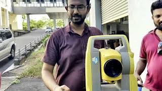 Orientation of Total Station and obtaining Details  Topcon part 5 [upl. by Anawad]