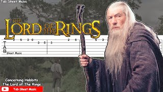 The Lord of The Rings  Concerning Hobbits Guitar Tutorial [upl. by Llet]