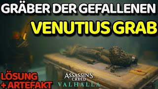 Assassins Creed Valhalla Venutius Grab  Artefakt Gräber der Gefallenen Trophy Grabkenner AC Trophäe [upl. by Oinigih]