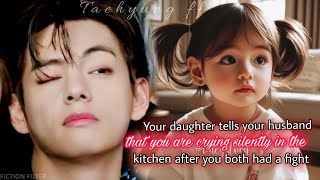 When your daughter tell your husband that you are Crying silently in kitchen  Taehyung ff V [upl. by Strade]