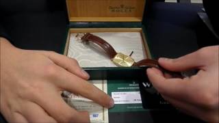 Rolex Cellini Gold 41138 Manual Winding  WatchesGMT [upl. by Nueoras]