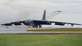 B52 Stratofortress Take Off US Air Force [upl. by Doss61]