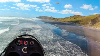 Surfing the Coast of New Zealand by Sailplane [upl. by Hennebery]