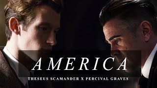 theseus scamander x percival graves  america [upl. by Lydnek]