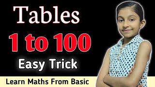 1 to 100 Tables  Learn Tables from 1 to 100  Learn Maths From Basic  Lovely Teacher  Chhoti Mam [upl. by Eggett]