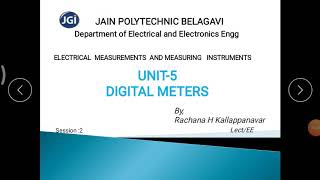 15EE42TDigital meters  part2 [upl. by Ayidah]