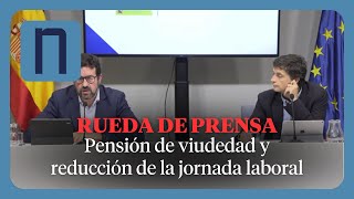 Joaquín Pérez y Borja Suárez RESPONDEN a NoticiasTrabajo viudedad y reducción de la jornada laboral [upl. by Livesay]