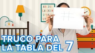 Truco de la tabla de multiplicar del 7  Matemáticas para niños [upl. by Ocsecnarf]