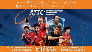 TABLE 7 DAY 2  27th ASIAN TABLE TENNIS CHAMPIONSHIPS  ASTANA 2024 Oman  Maldives [upl. by Anatnahs637]