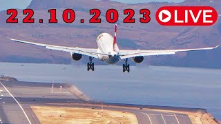 LIVE Airbus A330NEO SPECIAL At Madeira Island Airport 22102023 [upl. by Julissa]