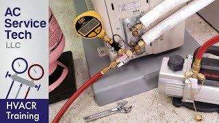 Steps to Vacuum and Charge Refrigerant on a Mini Split Unit [upl. by Hedve949]