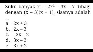 menghitung sisa pembagian polinomial dengan theorema sisa  matematika 11 [upl. by Aleemaj]