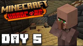 Mincraft Hardcore Ep 5  Tkt La Cave Servira Pas A Enfermé Des Villageois [upl. by Luapnaej580]