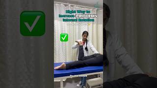 Increase your Piriformis internal Rotation rap physiotherapy pain mobility backpain gym fit [upl. by Ricardo528]