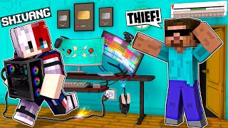 I Stole ProBoiz95 Gaming Pc In Minecraft [upl. by Lampert]